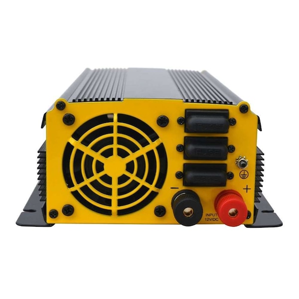 Go Power! Power Inverter, Modified Sine Wave, 2,000 W Peak, 1,000 W Continuous, 2 Outlets - 80176