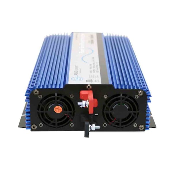 Aims Power Power Inverter, Pure Sine Wave, 3,000 W Peak, 1,500 W Continuous, 3 Outlets - PWRI150012120S