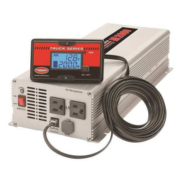 Tundra Power Inverter, Modified Sine Wave, 4,000 W Peak, 2,000 W Continuous, 2 Outlets - M2000