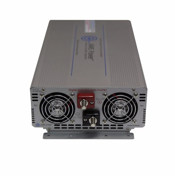 Aims Power Power Inverter, Pure Sine Wave, 6,000 W Peak, 3,000 W Continuous, 2 Outlets - PWRIG300024120S