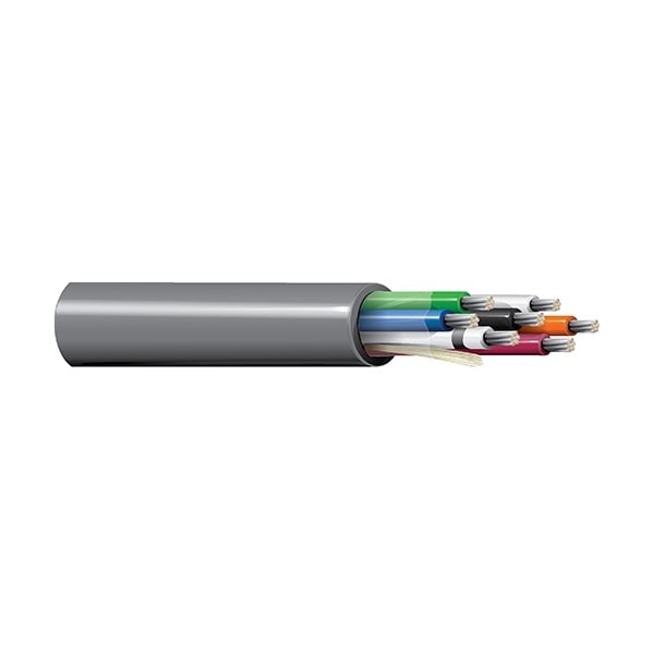 Belden Multi-Conductor Cable, 16 AWG, 5 C, Chrome, PVC, Stranded, 600V AC, Indoor - 9620 0601000
