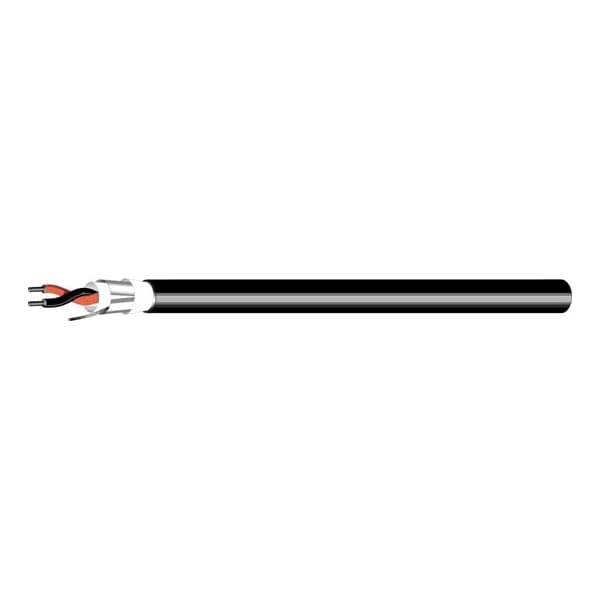 West Penn Wire Multi-Conductor Cable, 18 AWG, 2 C, Gray, PVC, Stranded, 300V AC - AQC293GY1000