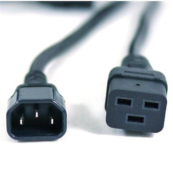 Works Works 72-100-01 Extra Heavy Duty 14 AWG Power Cord IEC320 C14 Male To IEC320 C19 Female - 72-100-01