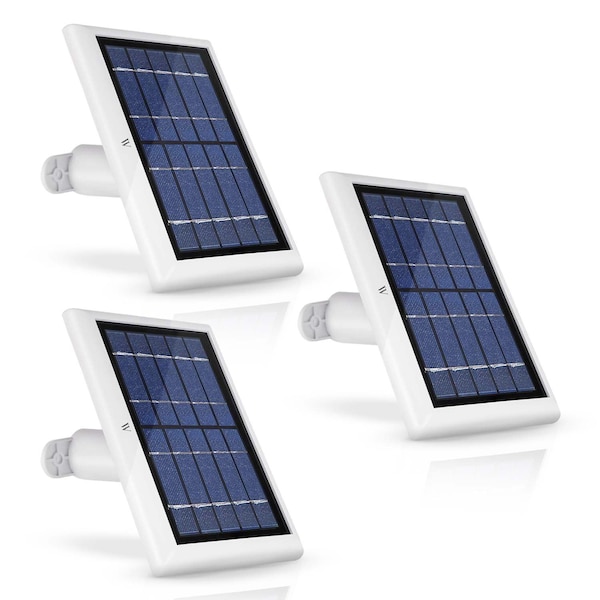 Wasserstein Solar Panel, 2 W, 6V, Cable Connector - ArloUltraSolarWht3pkUS