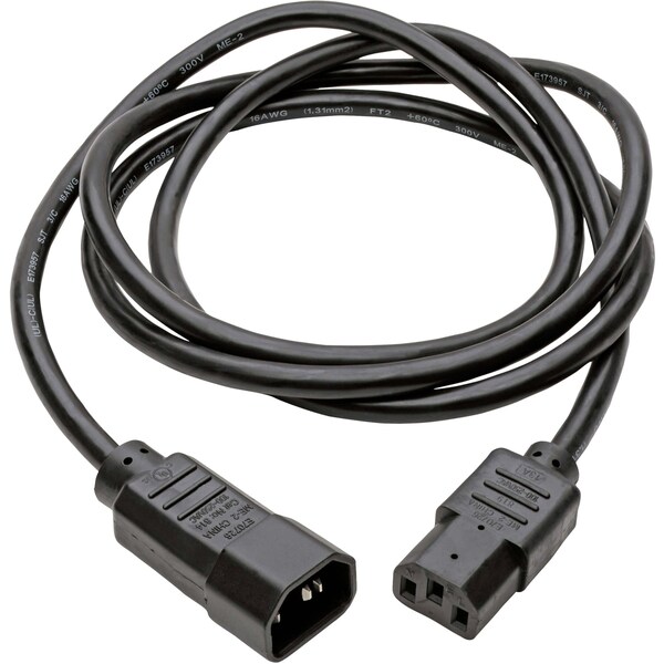 Tripp Lite Power Cord, C14 to C13, 13A, 16AWG, 5ft - P004-005-13A