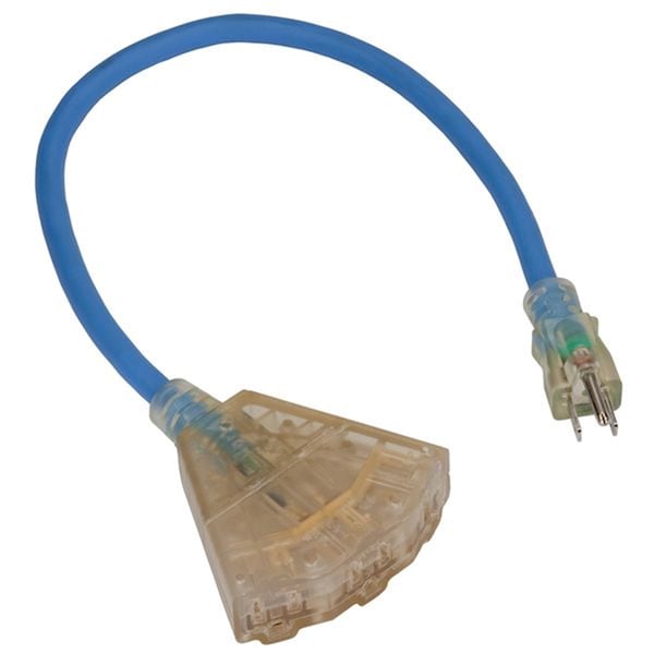 Bayco Extension Cord, 12 AWG, 12/3, 3 Outlets - SL-9102