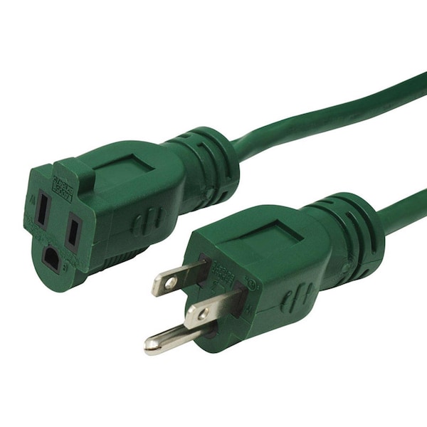 Southwire Extension Cord, Indoor/Outdoor, Green, 20 ft - 160001