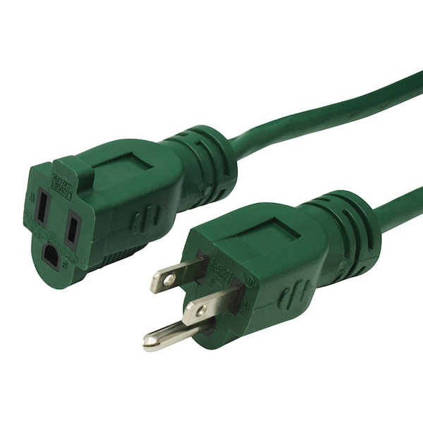 Southwire Extension Cord, Indoor/Outdoor, Green, 20 ft - 160001