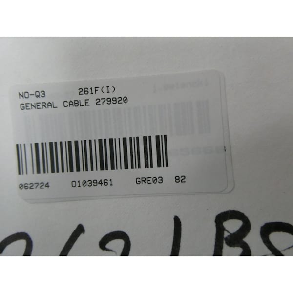 General Cable XHHW-2, Building Wire, 10 AWG, Black, 1500 ft - 279920