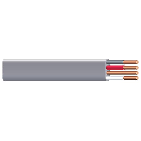 Southwire UF-B, Non-Metallic Underground Feeder Cable, Copper, 12 AWG, 3C with Ground, Gray, Solid, 250 ft - 13058355