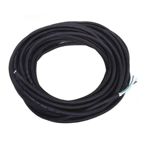 Zoro Select Portable Cord, SJOOW, 18 AWG, 3 C, Black, Rubber, Stranded, 300V, Indoor/Outdoor - E3620