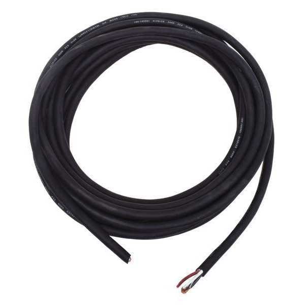 Zoro Select Portable Cord, SOOW, 16 AWG, 4 C, Black, Rubber, Stranded, 600V, Indoor/Outdoor - E3638