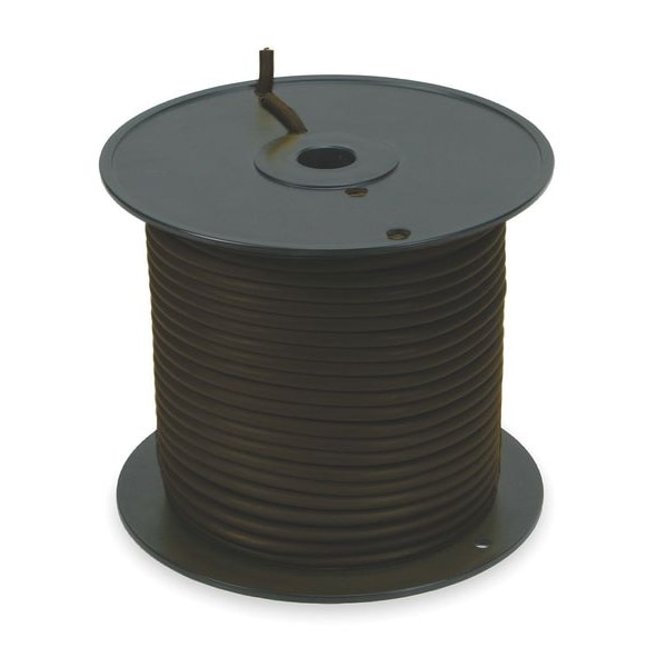 Zoro Select Portable Cord, SEOW, 14 AWG, 2 C, Black, TPE, Stranded, 600V, Indoor/Outdoor - 2TYG4
