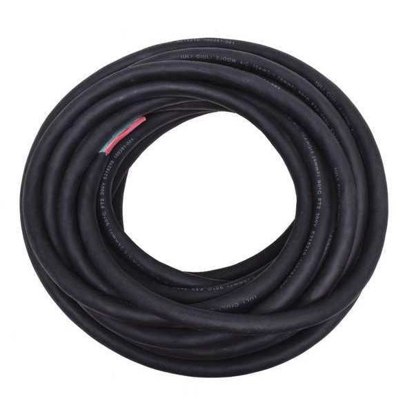 Zoro Select Portable Cord, SJOOW, 10 AWG, 4 C, Black, Rubber, Stranded, 300V, Indoor/Outdoor - E3626