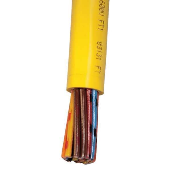 Kh Industries Portable Cord, SOOW, 16 AWG, 12 C, Yellow, PVC, Stranded, 600V, Indoor/Outdoor - CPCB-16/12-25FT