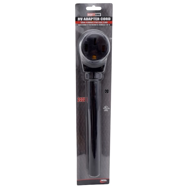 Valterra 50 AMP FEMALE PIGTALE END, CARDED - A10-50PFVP