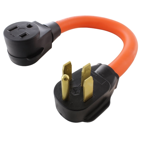 Ac Works 1.5FT 50A RV/ Range/ Generator 14-50 Plug to 6-50R 50A 250V Welder Adapter - WD1450650-018