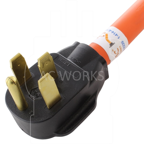 Ac Works 1.5FT 50A RV/ Range/ Generator 14-50 Plug to 6-50R 50A 250V Welder Adapter - WD1450650-018