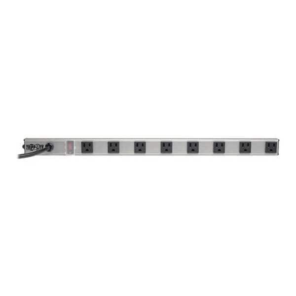 Tripp Lite Power Strip, 8-Outlet, RA, 5-15P, 24in cord - PS2408RA