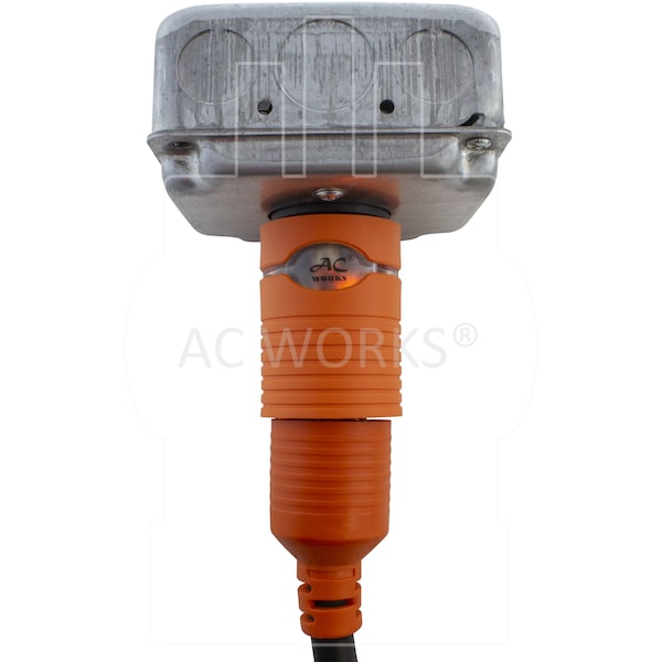 Ac Works Adapter L6-20P 20A 250V Plug to NEMA 6-15/20R 15/20A 250V Connector - ADL620620