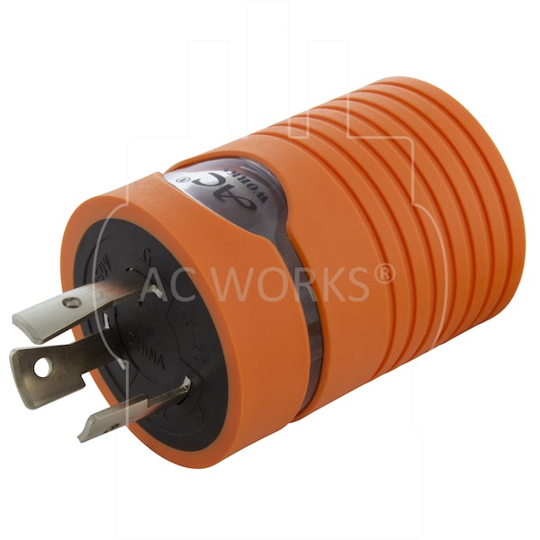 Ac Works Adapter L6-20P 20A 250V Plug to NEMA 6-15/20R 15/20A 250V Connector - ADL620620