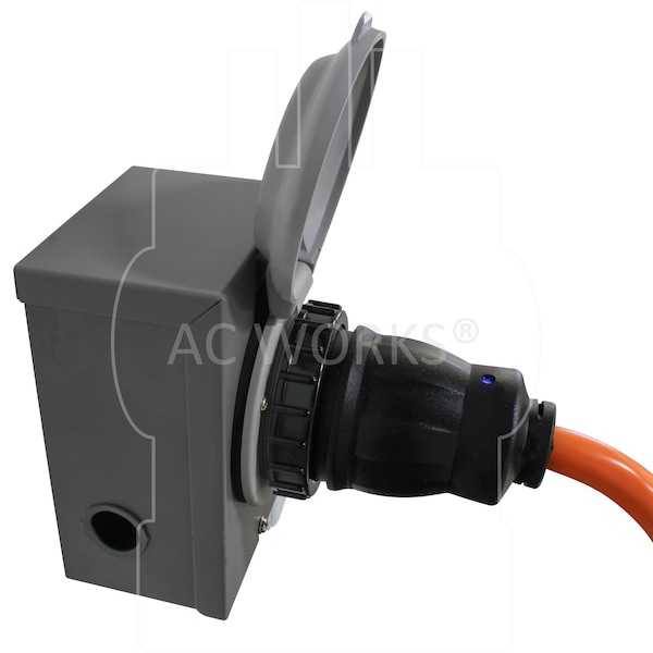Ac Works 1.5FT Temp Power L14-30P 30A 4-Prong Locking Plug to CS6364 50A Connector - TEL1430-018