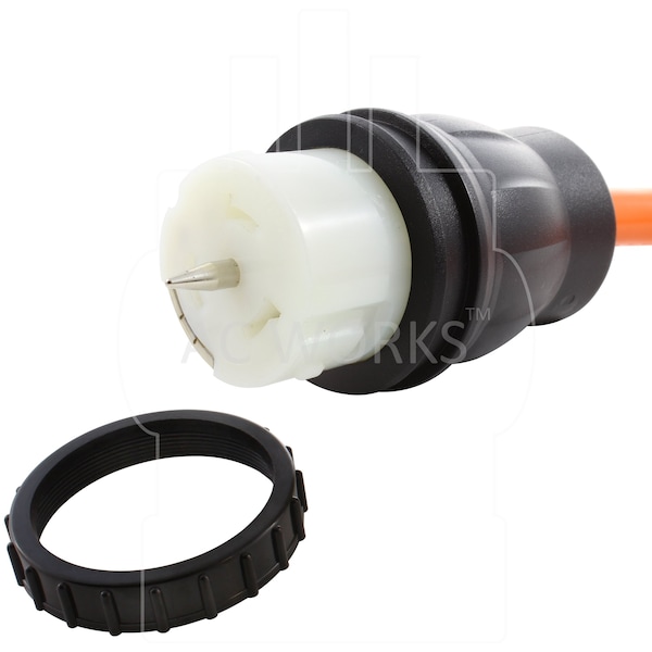 Ac Works 1.5FT Temp Power L14-30P 30A 4-Prong Locking Plug to CS6364 50A Connector - TEL1430-018