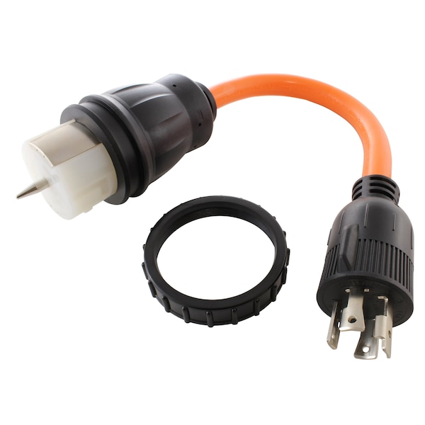 Ac Works 1.5FT Temp Power L14-30P 30A 4-Prong Locking Plug to CS6364 50A Connector - TEL1430-018