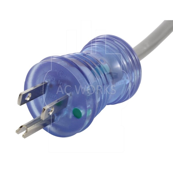 Ac Works 10ft 10 Amp 125 Volt 18/3 Medical-Hospital Grade Power Cord - MD115