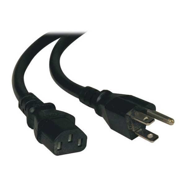 Tripp Lite Power Cord, HD, 5-15P to C13, 15A, 14AWG, 3ft - P007-003