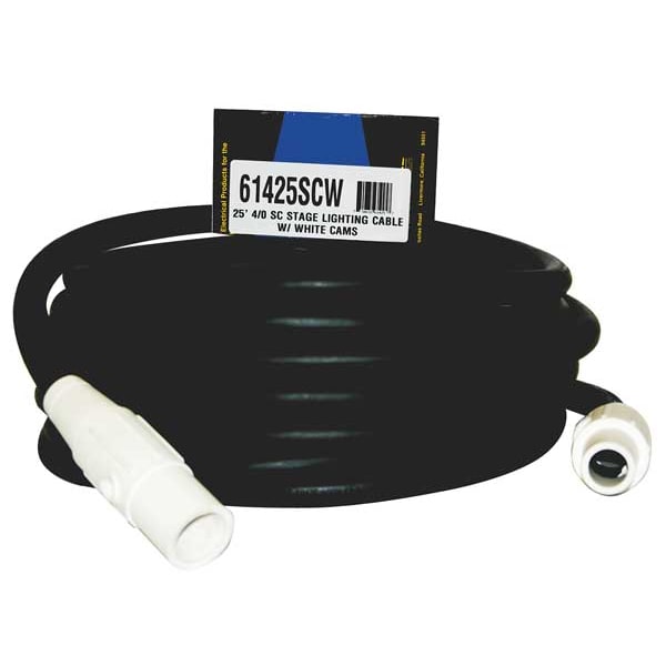 Southwire Cam Lock Extension Cord, Vinyl, 4/0 Wire - 61425SCW
