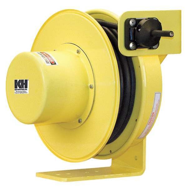 Kh Industries 50 ft. 14/3 Extension Cord Reel 15 Amps 0 Outlets 600VAC Voltage - RTFD3L-WW-B14K