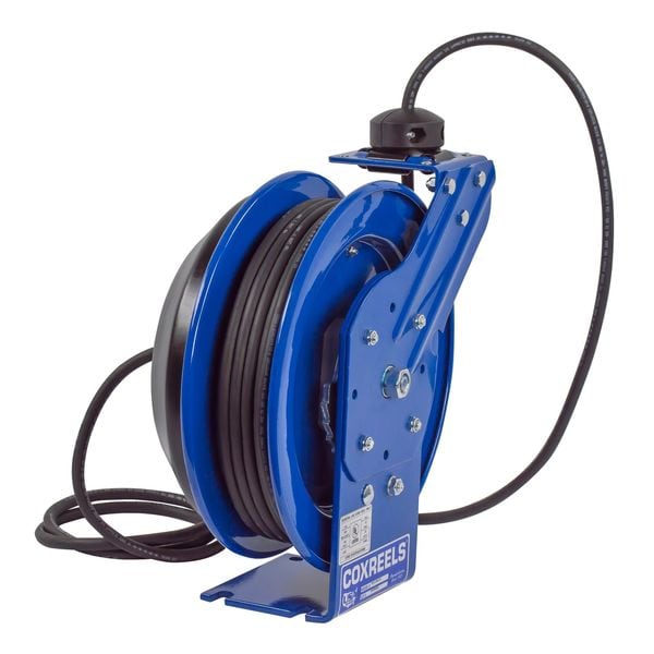 Coxreels 100 ft. 12/3 Extension Cord Reel 20 Amps 2 Outlets 120VAC Voltage - PC24-0012-F