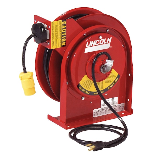 Lincoln Industrial Heavy Duty Extension Cord Reel, 13Amp - LIN91030