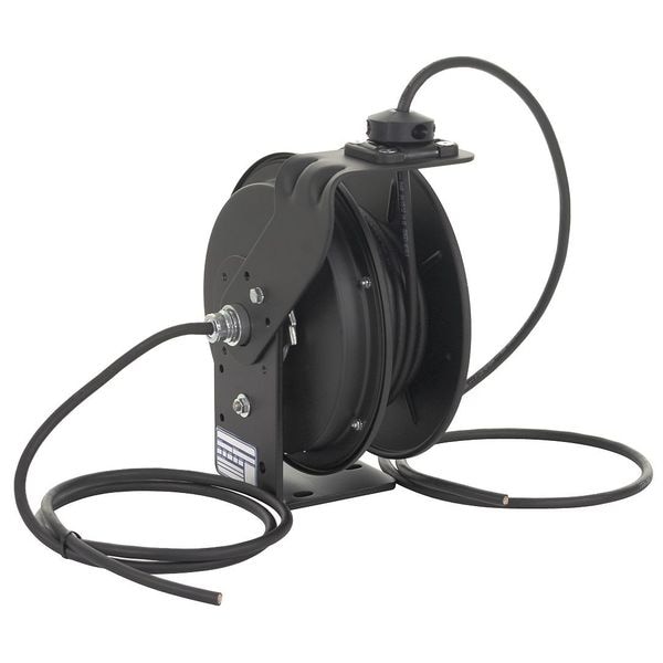 Kh Industries 50 ft. 12/3 Extension Cord Reel 20 Amps 0 Outlets 300VAC Voltage - RTBB3LB-WW-J12K