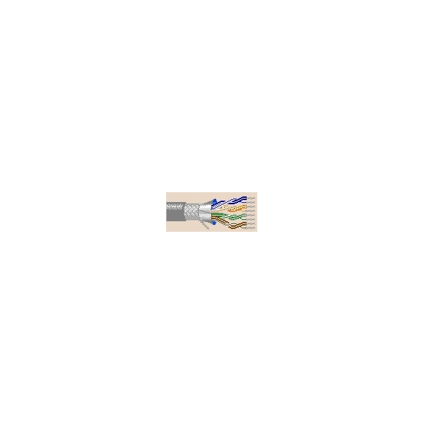 Belden Multi-conductor Cable, 24 AWG, 25 C, Chrome, PVC, Stranded, 30V AC, Indoor - 8112 0601000