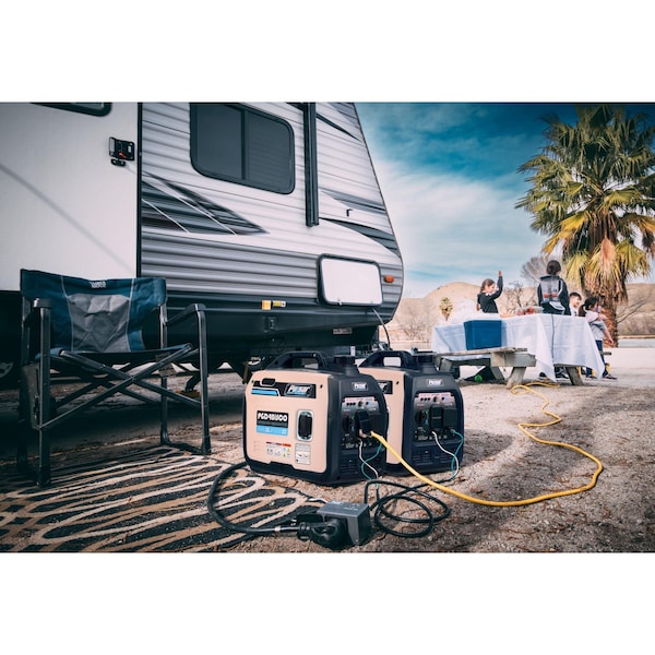 Pulsar Portable and Inverter Generator, Gasoline, 3,200 W Rated, 4,000 W Surge, Recoil Start, 120V AC - PGD40ISCO