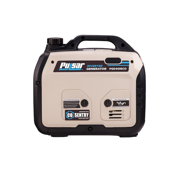 Pulsar Portable and Inverter Generator, Gasoline, 3,200 W Rated, 4,000 W Surge, Recoil Start, 120V AC - PGD40ISCO