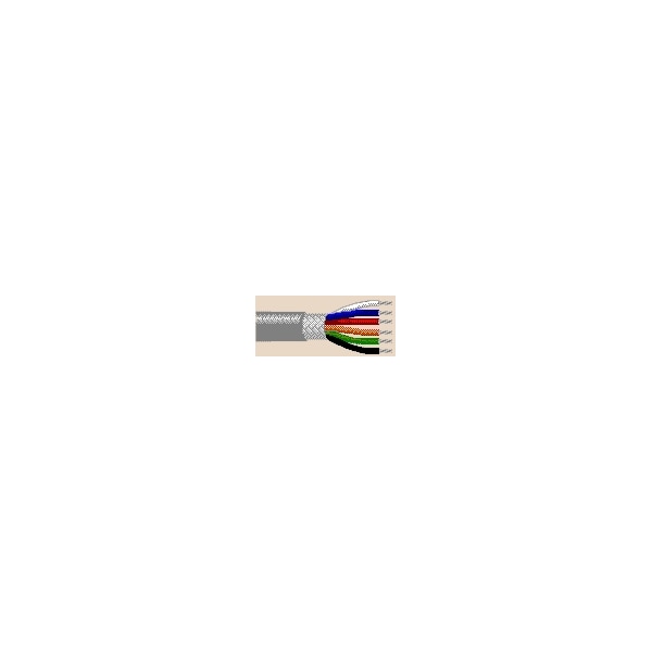 Belden Multi-Conductor Cable, 20 AWG, 6 C, Chrome, PVC, Stranded, 300V AC, Indoor - 9260 0601000