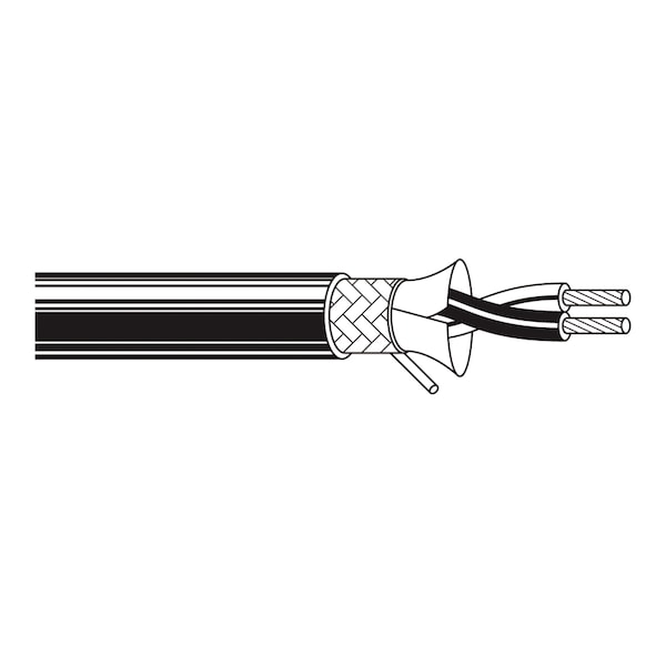 Belden Multi-Conductor Cable, 24 AWG, 4 C, Red, FEP, Stranded, 300V AC - 89842 0021000