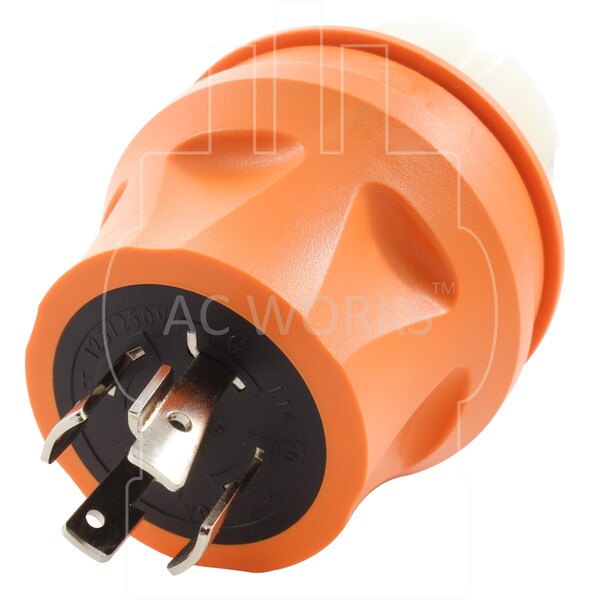 Ac Works Transfer Switch/Temp Power L14-20P 20A 4-Prong Plug to CS6364 50A Connector - ADTEL1420