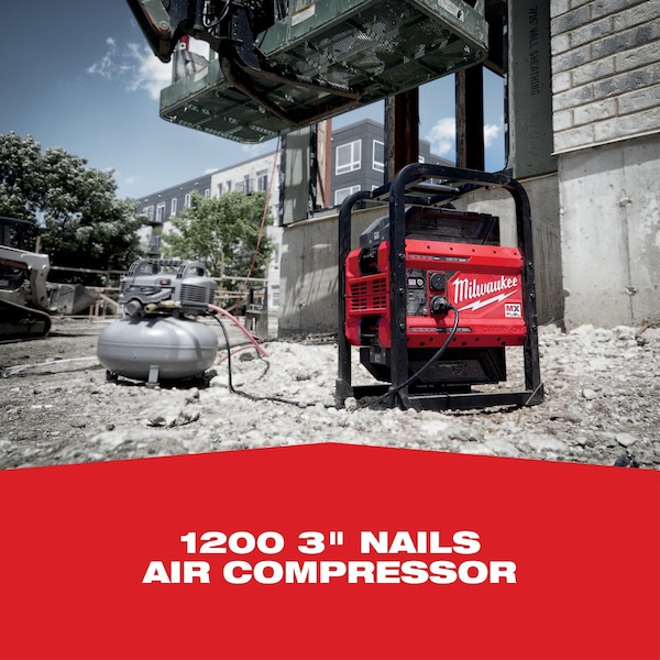 Milwaukee Tool Portable and Inverter Generator, 1,800 W Rated, 3,600 W Surge, 120V AC, 15 A A - MXF002-2XC