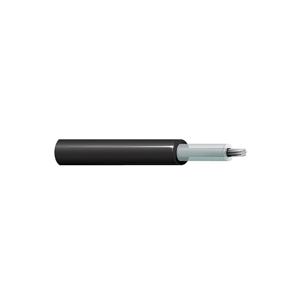 Belden Multi-Conductor Cable, 22 AWG, 1 C, Black, PVC, 17000V DC - 8869 010500