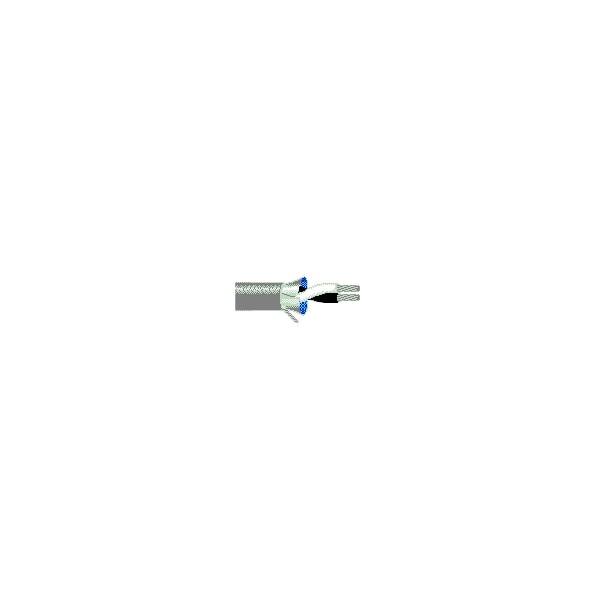 Belden Multi-Conductor Cable, 18 AWG, 2 C, Chrome, PVC, Stranded, 300V AC - 8760 060U1000