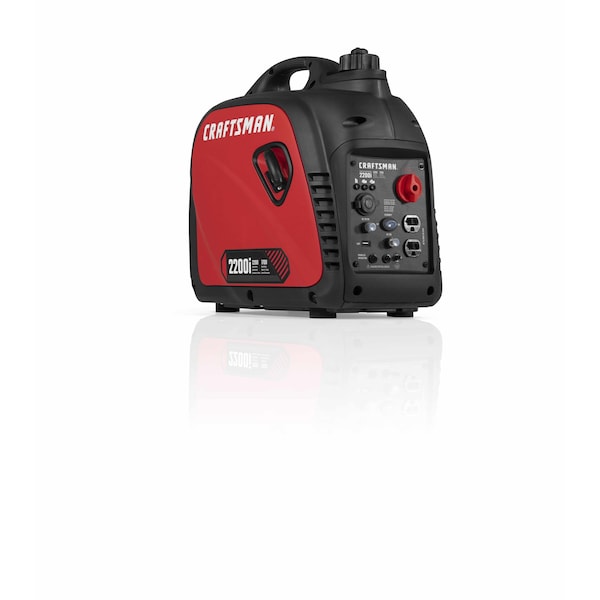 Craftsman Portable and Inverter Generator, 1,700 W Rated, 2,200 W Surge, 14.1 A A - C001002