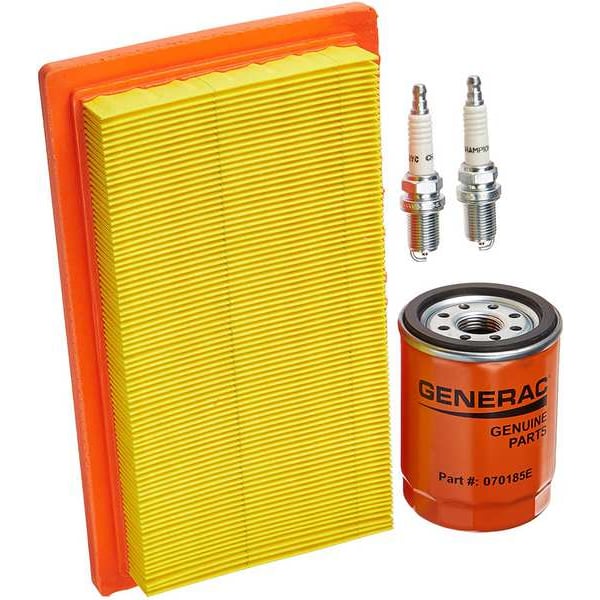 Generac Generator Maintenance 999cc Kit, (2) Spark Plugs/Air Filter/Chamois/Oil Filter/Oil Funnel - 6485