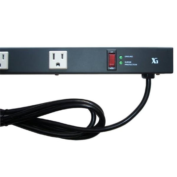 E-Dustry e-dustry EPS-2069BL 24 in. 6 Outlet Metal Power Strip - EPS-2069BL