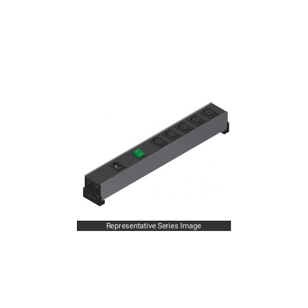 Hammond 8 OUTLET IEC PBAR, Double POLE SW - 1581H8DP