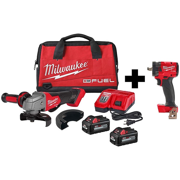 Milwaukee Tool M18 Braking Grinder, M18 FUEL 1/2 " CPIW - 2880-22, 2855-20