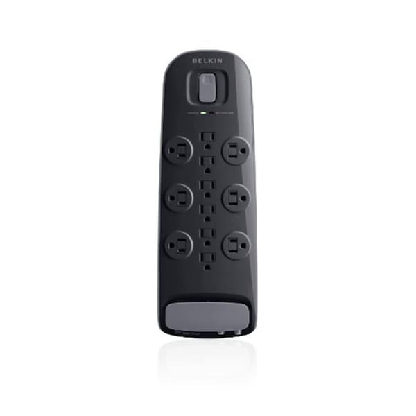 Fasttrack 12-Outlet Surge Protector With 8 Ft Power Cord With Cable-Satellite Protection - FA875775